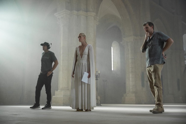 Charis in the great hall at Ynys Avallach with Jesse V. Johnson and Akis Konstantakopoulos — Episode 2.