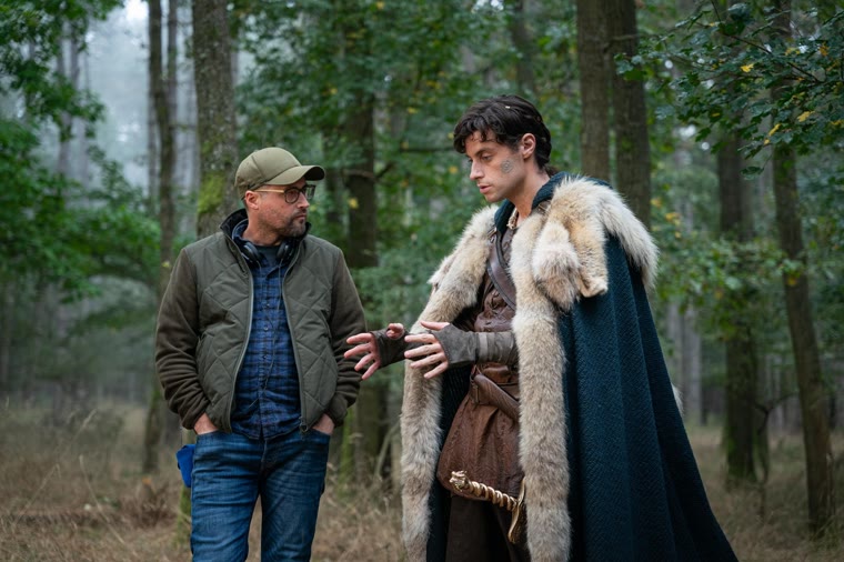 Ryan Whitaker and Merlin in the Celyddon forest before the Saecsen raid — Episode 6.