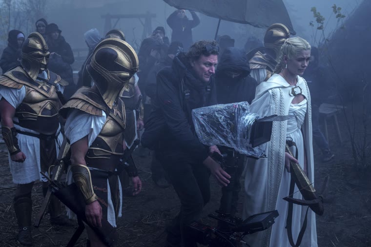 The Atlanteans in the mist at Rianfa, waiting on the shot — Episode 4.