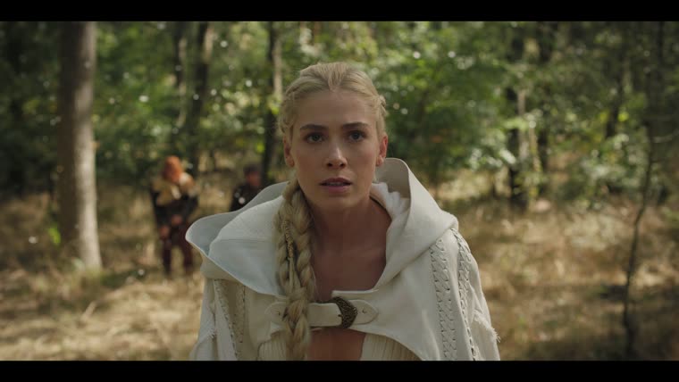 Charis in the wood, moments before the raiders find her.