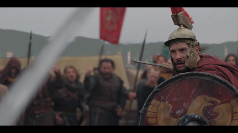 Aurelius (Finney Cassidy) defends his claim.