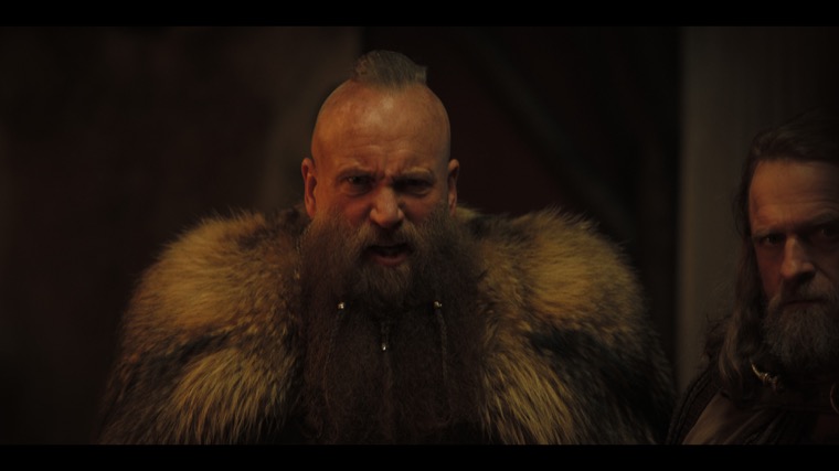 Gorlas (Chick Allan): “I will fight the barbarians, but I’ve had enough of High Kings.”